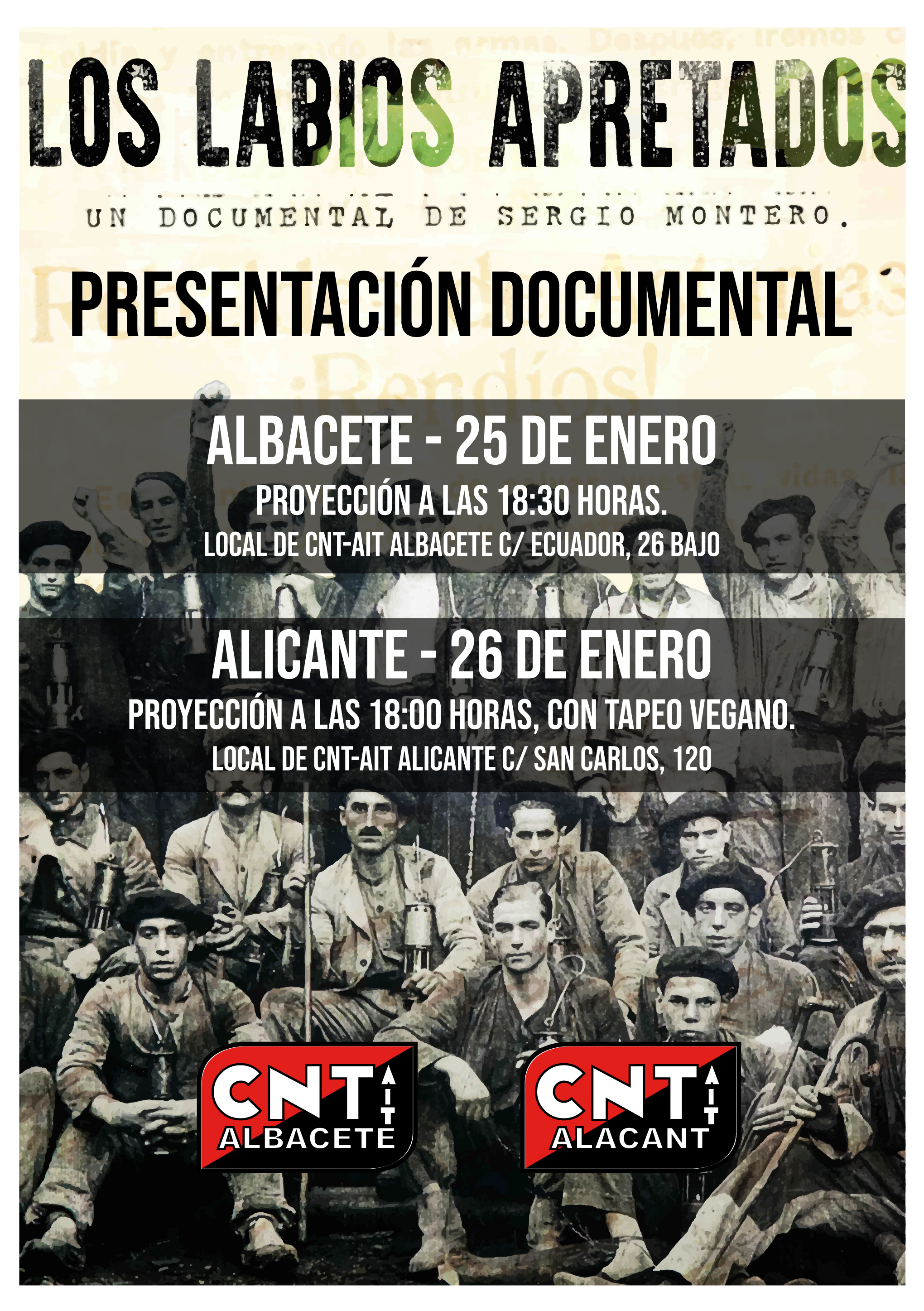 Presentación del documental Labios apretados