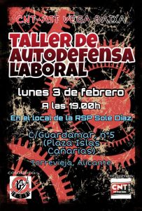 taller autodefensa laboral