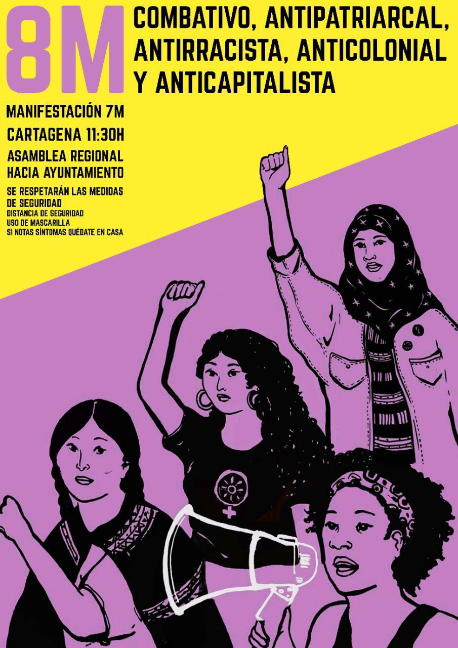 Manifestación día internacional de la mujer trabajadora – Cartagena