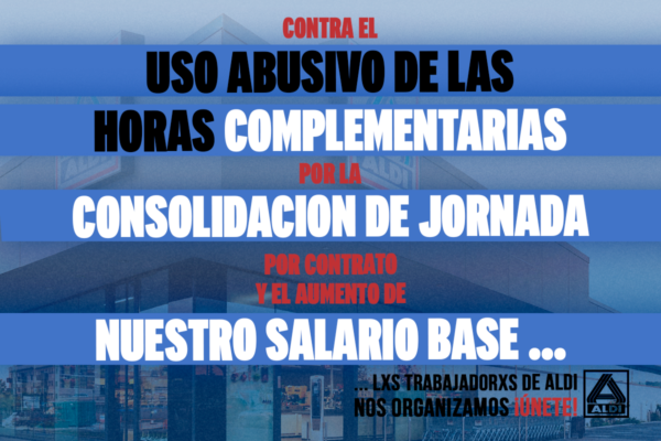 A todxs lxs trabajadorxs de Aldi