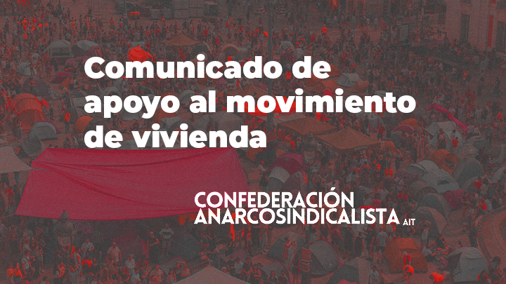 Comunicado de apoyo al movimiento por la vivienda